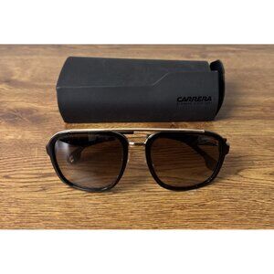 Carrera 133/S 02M2/HA Black Gold/ Brown Gradient Sunglasses